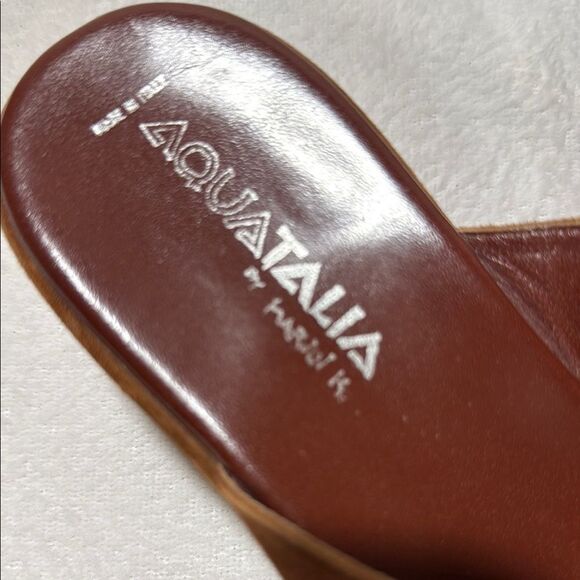 Aquatalia Brown Suede Mules - Picture 9 of 14